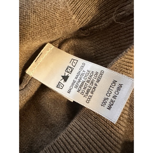 NWT! Mens Tan and Blue Long Sleeve Lightweight Sweater by Unionbay, Sz: M (b9) - Picture 7 of 7